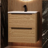 Мебель для ванной комнаты La Fenice Tesoro 60 дуб канзас коричневый