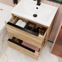 Мебель для ванной комнаты La Fenice Tesoro 60 дуб канзас коричневый