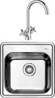 Комплект Мойка IDDIS Strit STR48P0i77S с сифоном + Смеситель Acros ACRSB00i05 хром