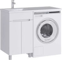 Мебель для ванной комнаты SanStar Эллада 50 белая, раковина Эстет Даллас 1100 L