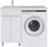 Мебель для ванной комнаты SanStar Эллада 50 белая, раковина Эстет Даллас 1100 L