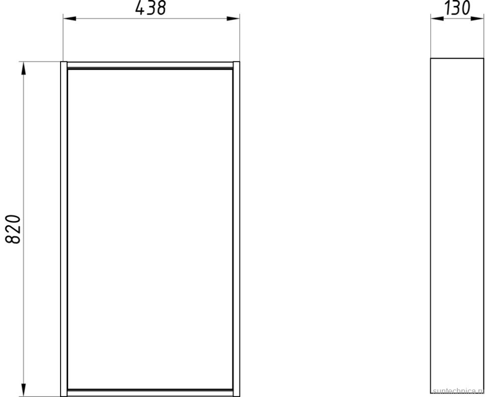 Зеркало ASB-Mebel Адель 40 дуб сонома