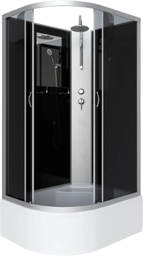 Душевая кабина Niagara Classic NG-2510-14RBKT 120х80 см, без крыши, с тропическим  душем