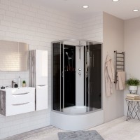 Душевая кабина Niagara Classic NG-2510-14RBKT 120х80 см, без крыши, с тропическим  душем