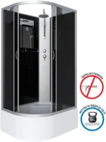 Душевая кабина Niagara Classic NG-2510-14RBKT 120х80 см, без крыши, с тропическим  душем