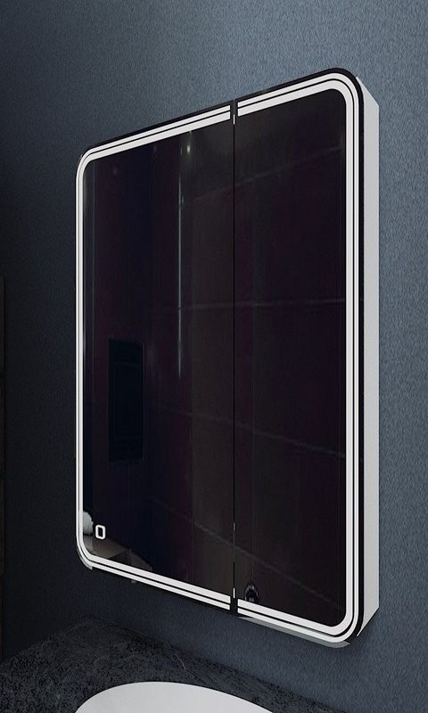 Зеркало-шкаф Art&Max Verona 70 L, с подсветкой