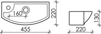 Раковина маленькая в туалет Ceramicanova Element CN6038R