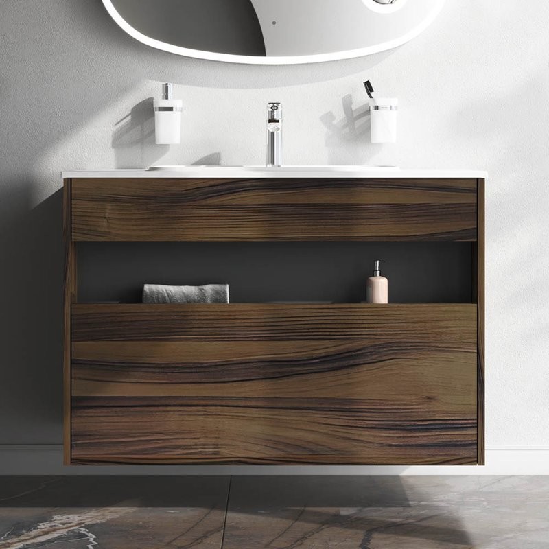 Тумба под раковину без столешницы AM.PM Func 100 дуб крафт