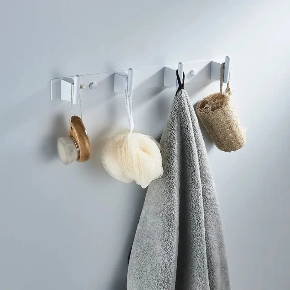 Крючки для ванной и кухни / планка с 4 крючками Shevanik SG5741C, белый