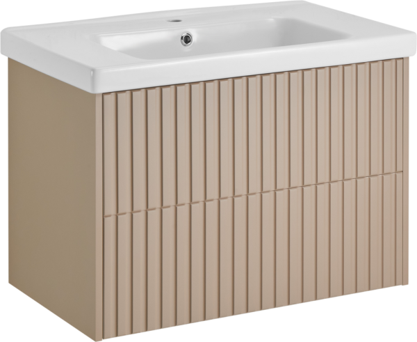 Тумба под раковину без столешницы ASB-Woodline Риола 80 капучино