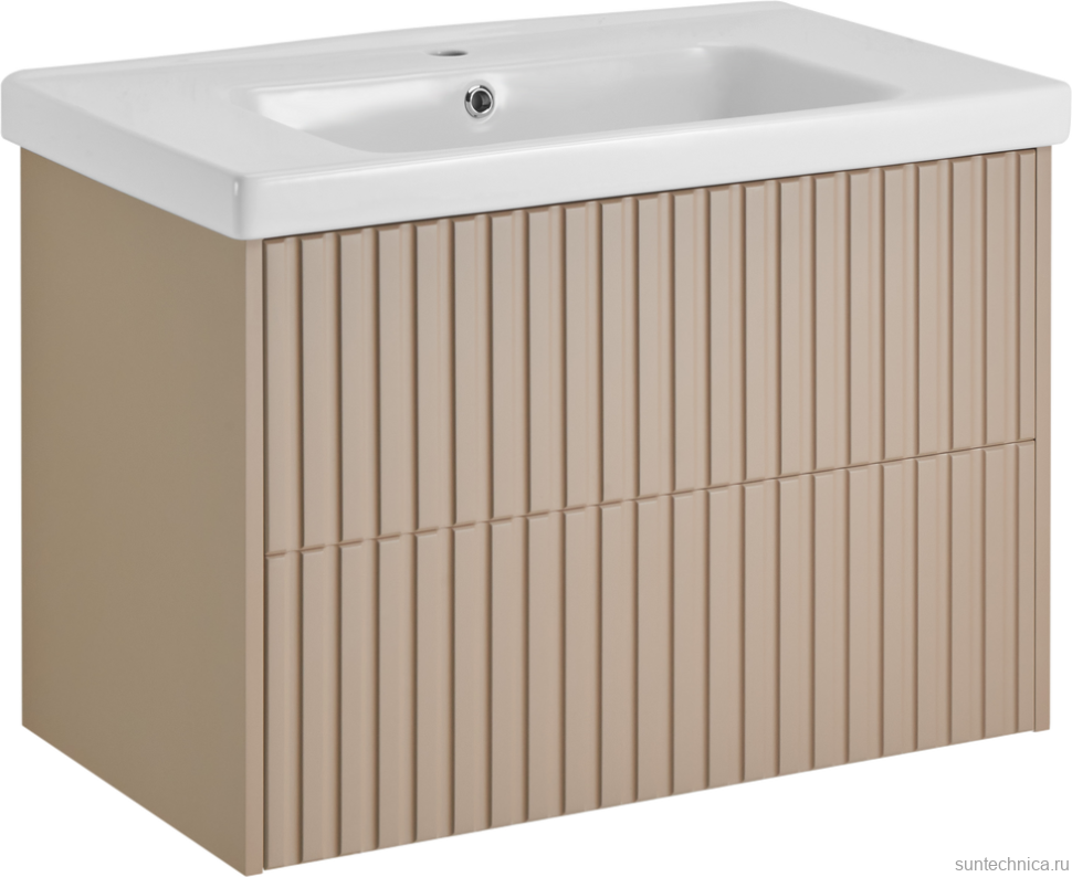 Тумба под раковину без столешницы ASB-Woodline Риола 80 капучино