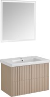 Тумба под раковину без столешницы ASB-Woodline Риола 80 капучино