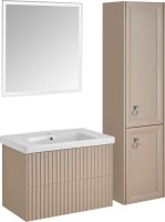 Тумба под раковину без столешницы ASB-Woodline Риола 80 капучино