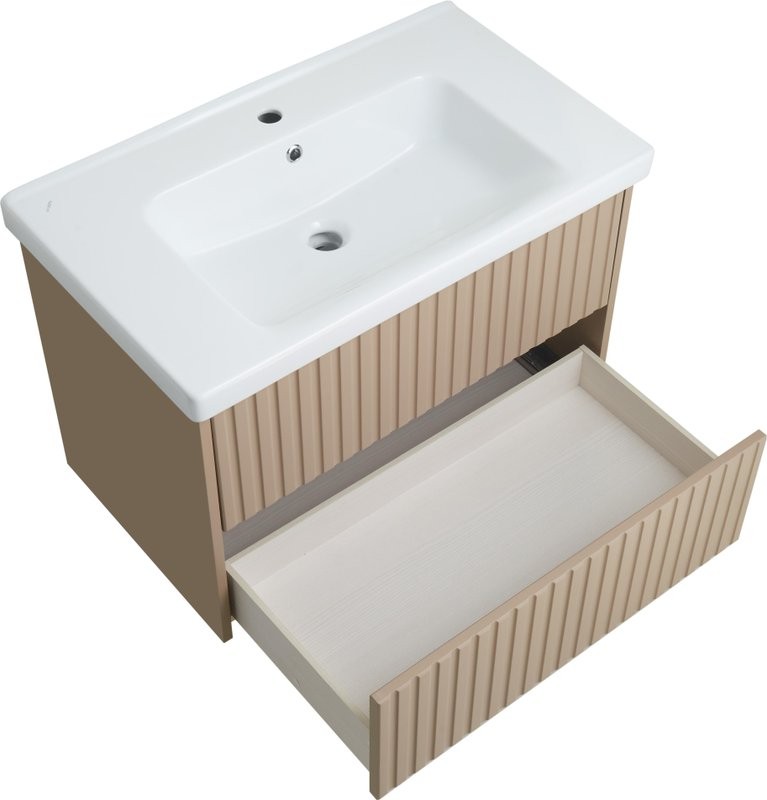 Тумба под раковину без столешницы ASB-Woodline Риола 80 капучино