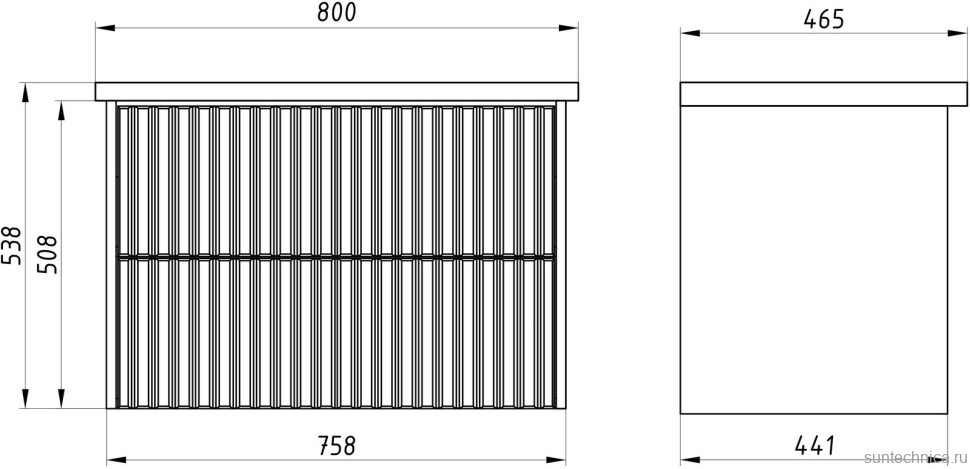 Тумба под раковину без столешницы ASB-Woodline Риола 80 капучино