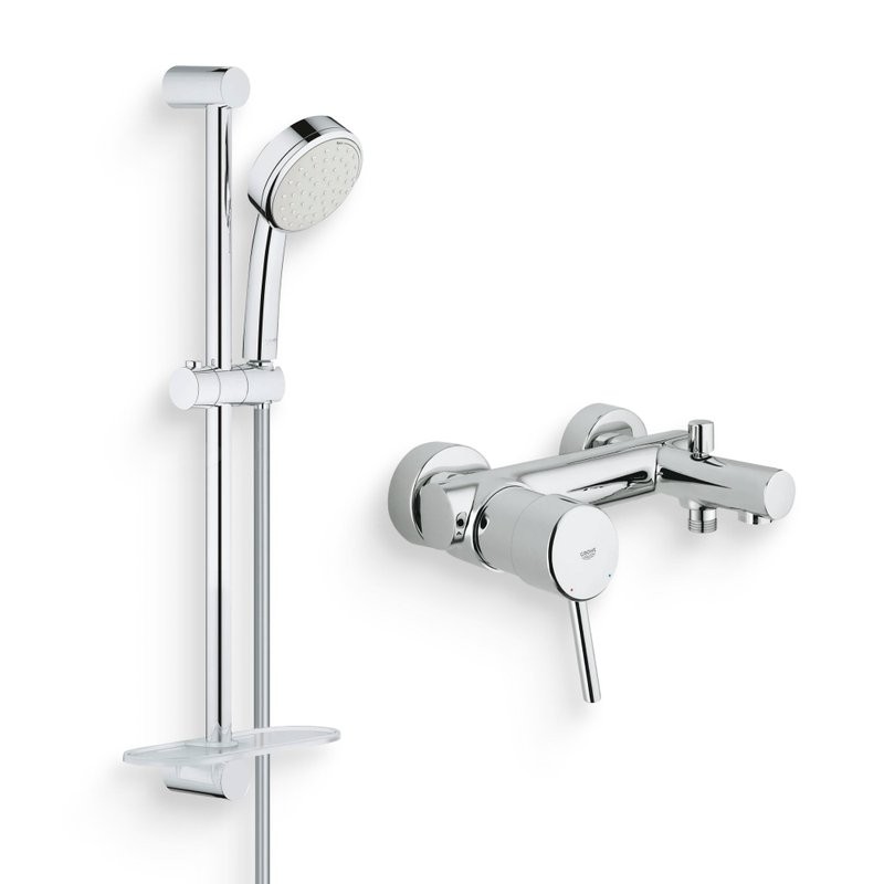Душевой комплект Смеситель Grohe Concetto 32211001 + Гарнитур Tempesta Cosmopolitan 27928002