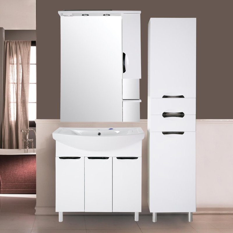 Тумба с раковиной ASB-Mebel Мессина 80 с дверками