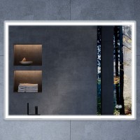 Мебель для ванной комнаты Vincea Mia 75 бетон, раковина VCB-3M750W 75 см, белая