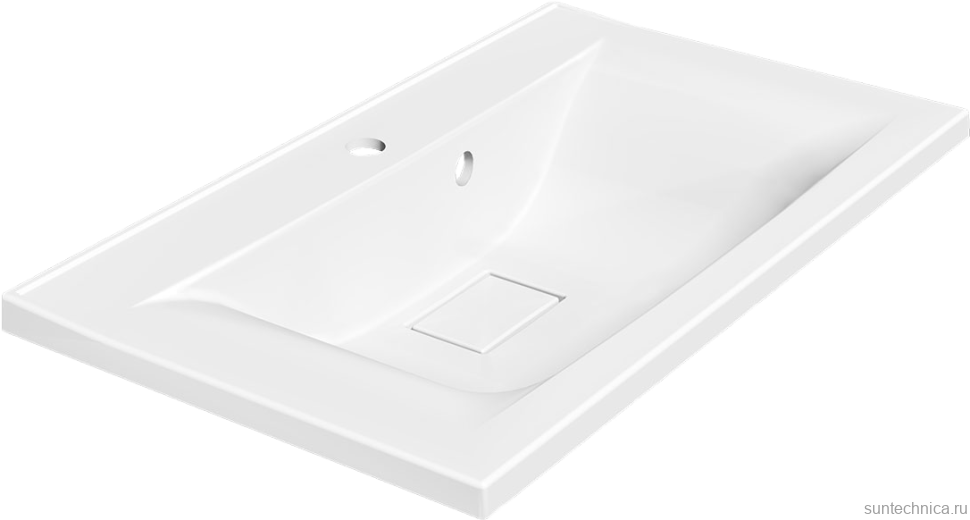 Мебель для ванной комнаты Vincea Mia 75 бетон, раковина VCB-3M750W 75 см, белая