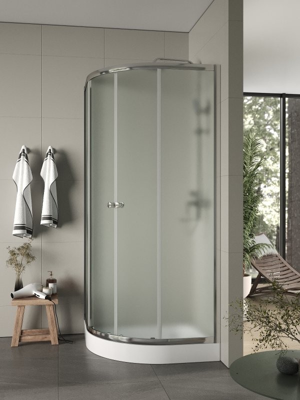 Душевой уголок Agger A01 A01 90х90, матовое стекло, c поддоном