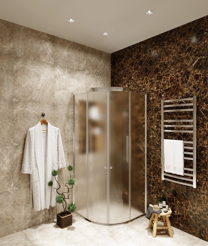 Душевой уголок Agger A01 A01 90х90, матовое стекло, c поддоном