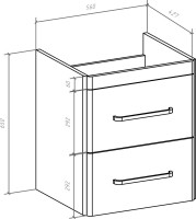 Мебель для ванной комнаты Bellezza Олимпия 60 белая