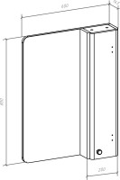 Мебель для ванной комнаты Bellezza Олимпия 60 белая