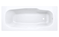 Стальная ванна BLB Atlantica 180x80 см, пристенная, белая, на ножках