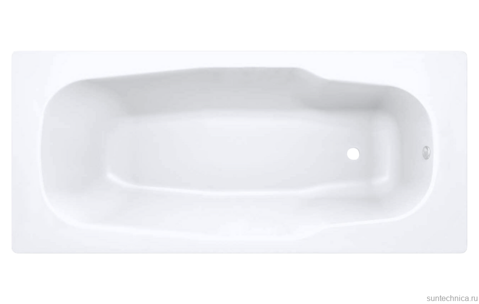 Стальная ванна BLB Atlantica 180x80 см, пристенная, белая, на ножках