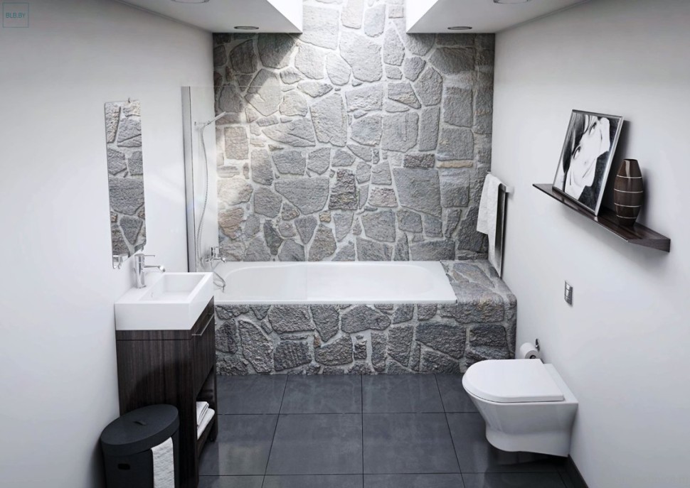 Стальная ванна BLB Atlantica 180x80 см, пристенная, белая, на ножках