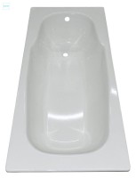 Стальная ванна BLB Atlantica 180x80 см, пристенная, белая, на ножках