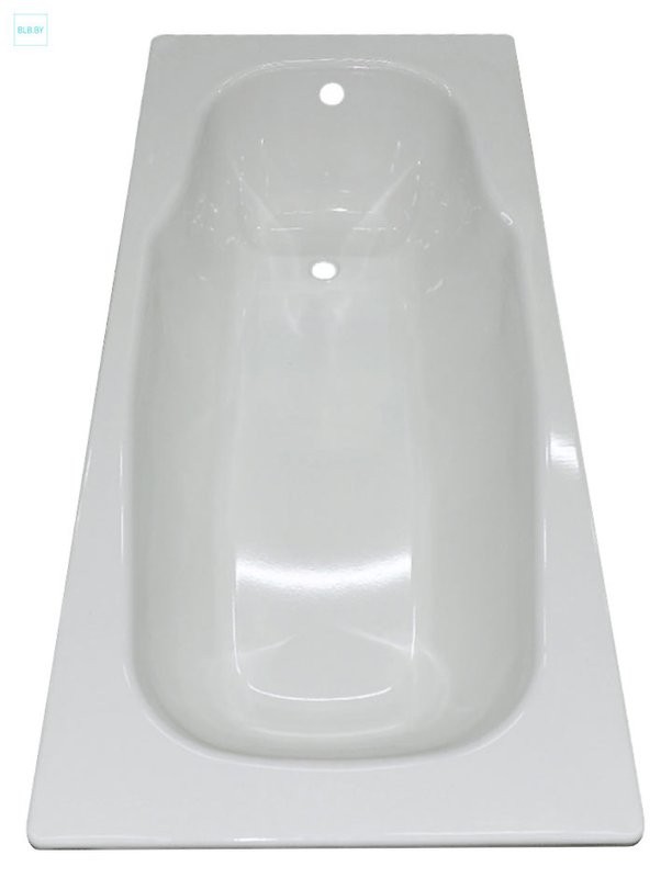 Стальная ванна BLB Atlantica 180x80 см, пристенная, белая, на ножках