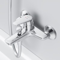 Душевой комплект Смеситель AM.PM Joy F85E10000 + Стойка Gem F0790000