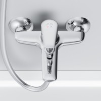 Душевой комплект Смеситель AM.PM Joy F85E10000 + Стойка Gem F0790000