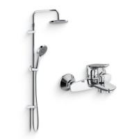 Душевой комплект Смеситель Damixa Jupiter 771000001 + Стойка Apollo 947000000