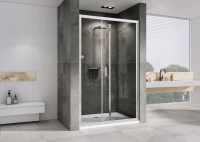 Душевая дверь в нишу Abber Sonnenstrand AG07120 120 см, профиль хром, стекло прозрачное