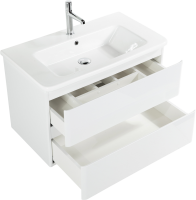 Тумба с раковиной BelBagno Albano-Cer 80 подвесная, bianco lucido