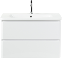 Тумба с раковиной BelBagno Albano-Cer 80 подвесная, bianco lucido