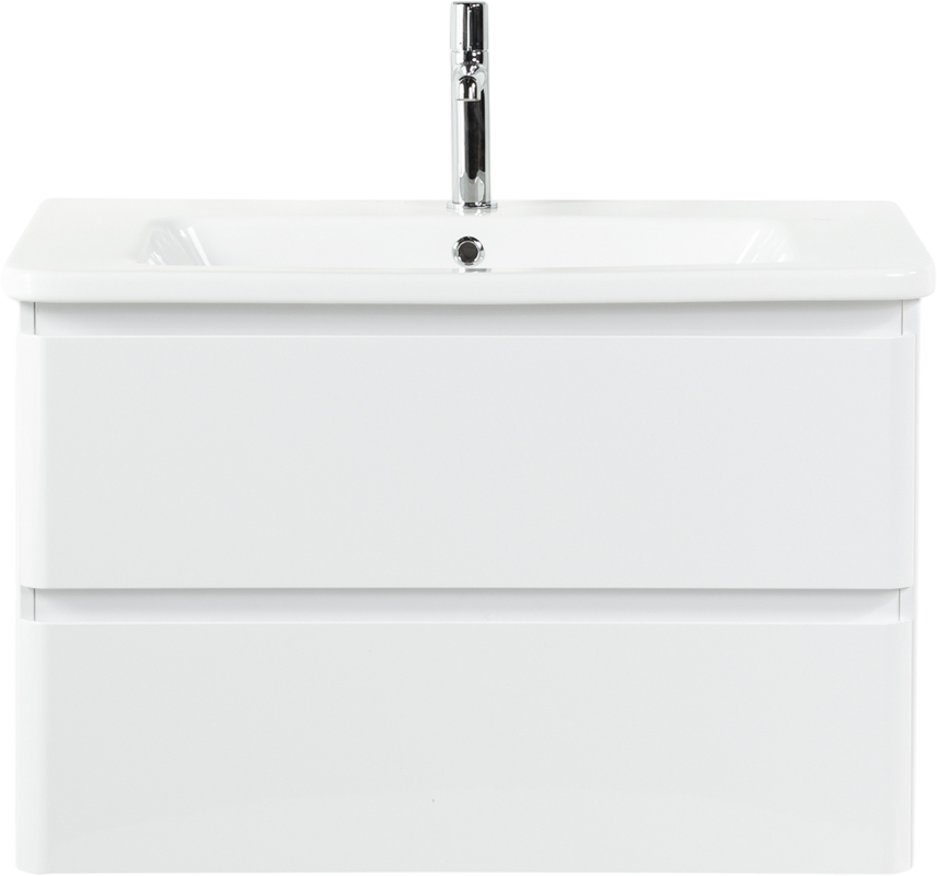 Тумба с раковиной BelBagno Albano-Cer 80 подвесная, bianco lucido