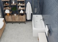 Акриловая ванна Vagnerplast Ebony 160x75 см, пристенная, ультрабелая, с каркасом