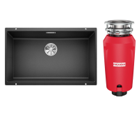 Комплект Мойка Blanco Subline 700-U антрацит + Измельчитель Franke