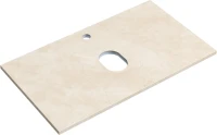 Тумба с раковиной Sancos Snob R 80 см, beige soft, столешница бежевая, раковина CN5010