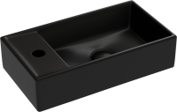 Раковина маленькая в туалет Ceramicanova Element CN6051RMB черный матовый