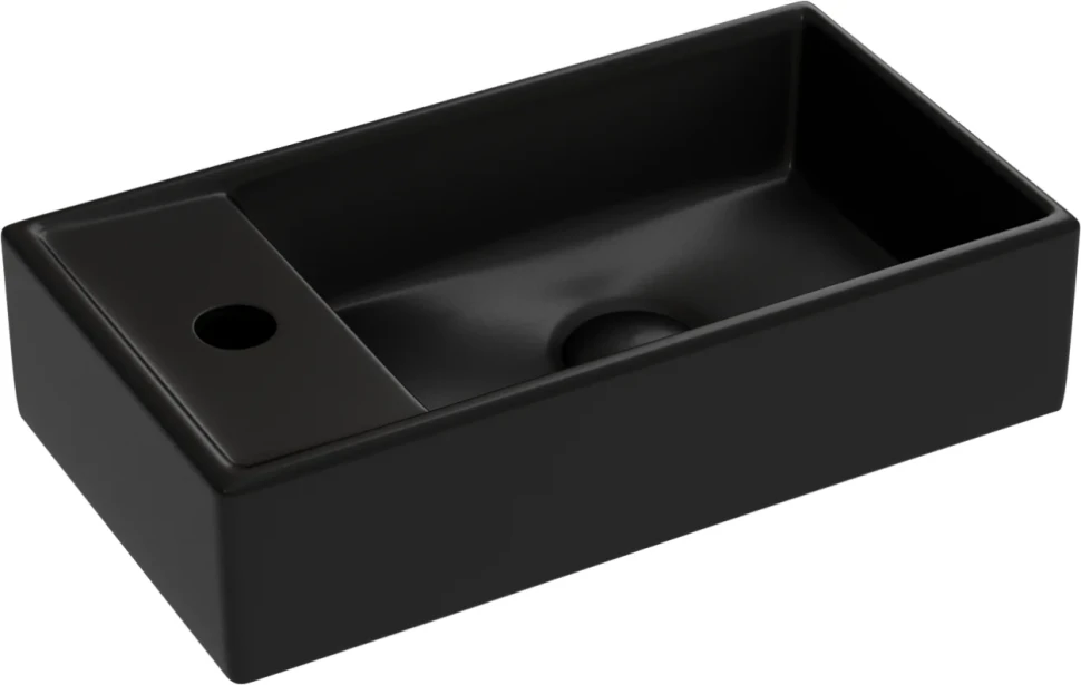 Раковина маленькая в туалет Ceramicanova Element CN6051RMB черный матовый