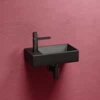 Раковина маленькая в туалет Ceramicanova Element CN6051RMB черный матовый