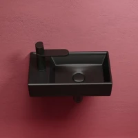 Раковина маленькая в туалет Ceramicanova Element CN6051RMB черный матовый