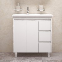 Тумба с раковиной Corozo Остин 80 Z3 напольная, пайн белый