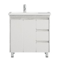 Тумба с раковиной Corozo Остин 80 Z3 напольная, пайн белый