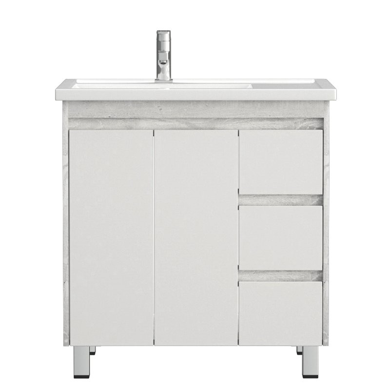 Тумба с раковиной Corozo Остин 80 Z3 напольная, пайн белый