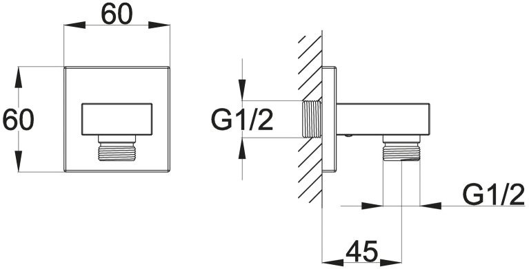 Душевой комплект Смеситель BelBagno Romano VDI-CRM + Гарнитур Wasserkraft A145 + Подключение Arlie ARL-PG-CRM + Излив ARL BC CRM для ванны